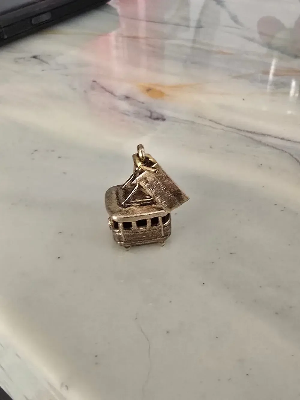 Antique Sterling Silver 925 Tramway/Gondola Cable Car Charm Pendant New Mexico